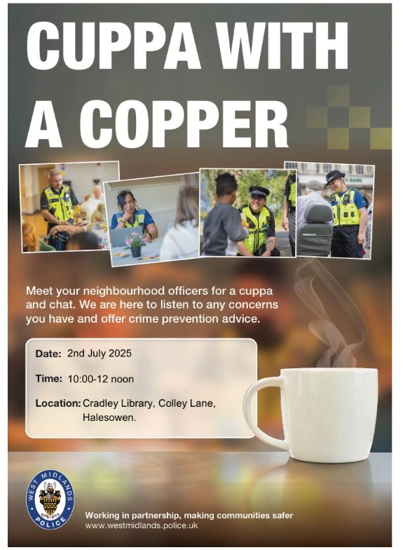Cradley Library - Cuppa with a Copper